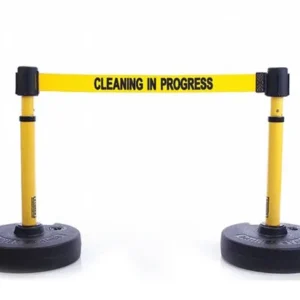 Yellow Banner Stakes - Portable Barrier System