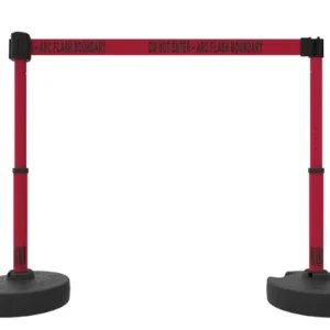 Red Banner Stakes - Portable Barrier System