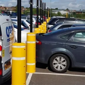Car Park Post Protector on the parking