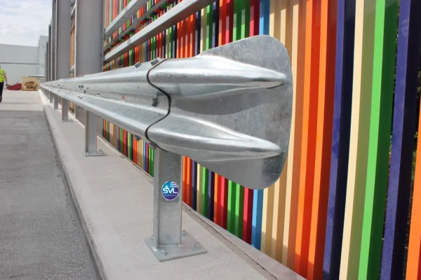 Armco Fishtail End in use