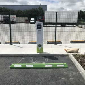 Car Park Wheel Stopper in use